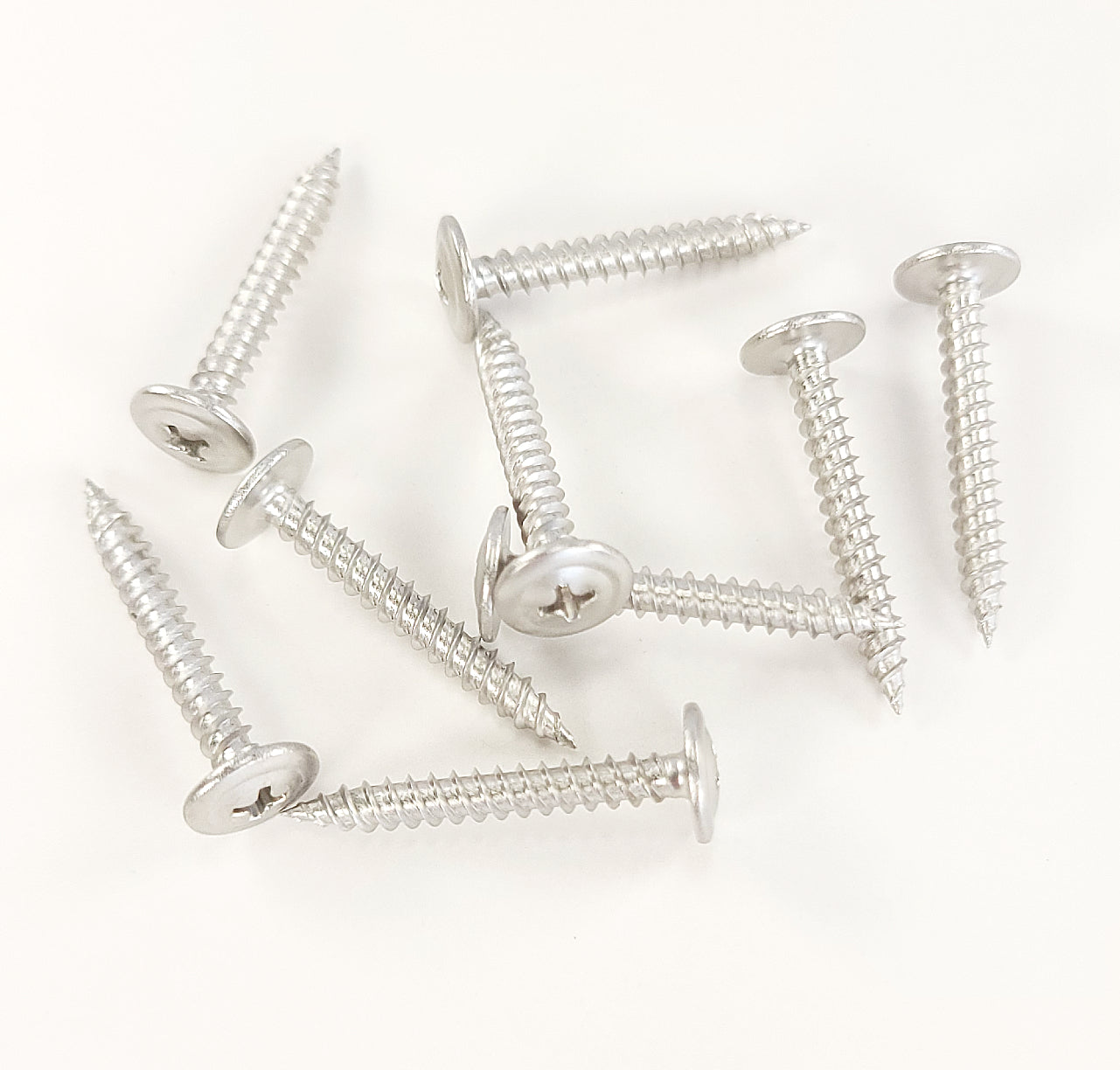 #8 x 1-1/4' 304 Stainless Steel Phillips Modified Truss Head Wood Screws, 50 Stk. | (BCP1215)