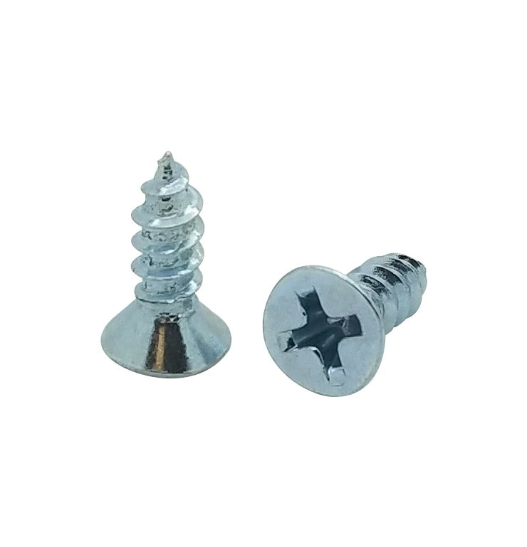 #10 x 1/2' Flat Head Zink beschichtet Phillips Head Wood Screws, 200 Stk. (BCP54)