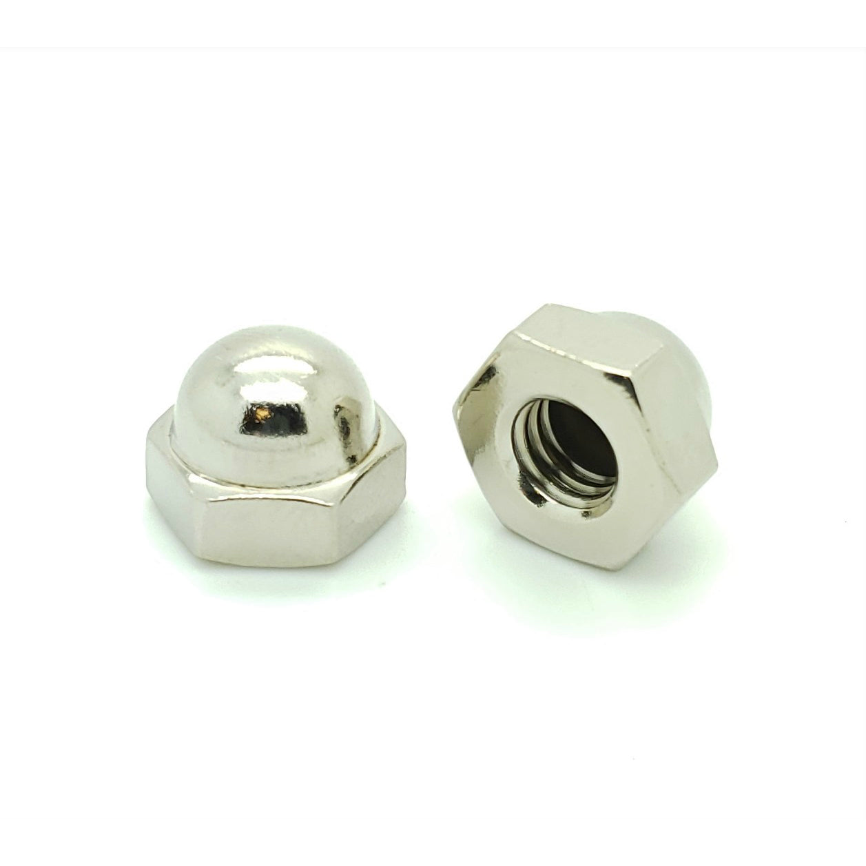 1/2-13 vernickelte Eichelhex-Hex-Cap-N¨¹sse, 10 Stk. (BCP246)