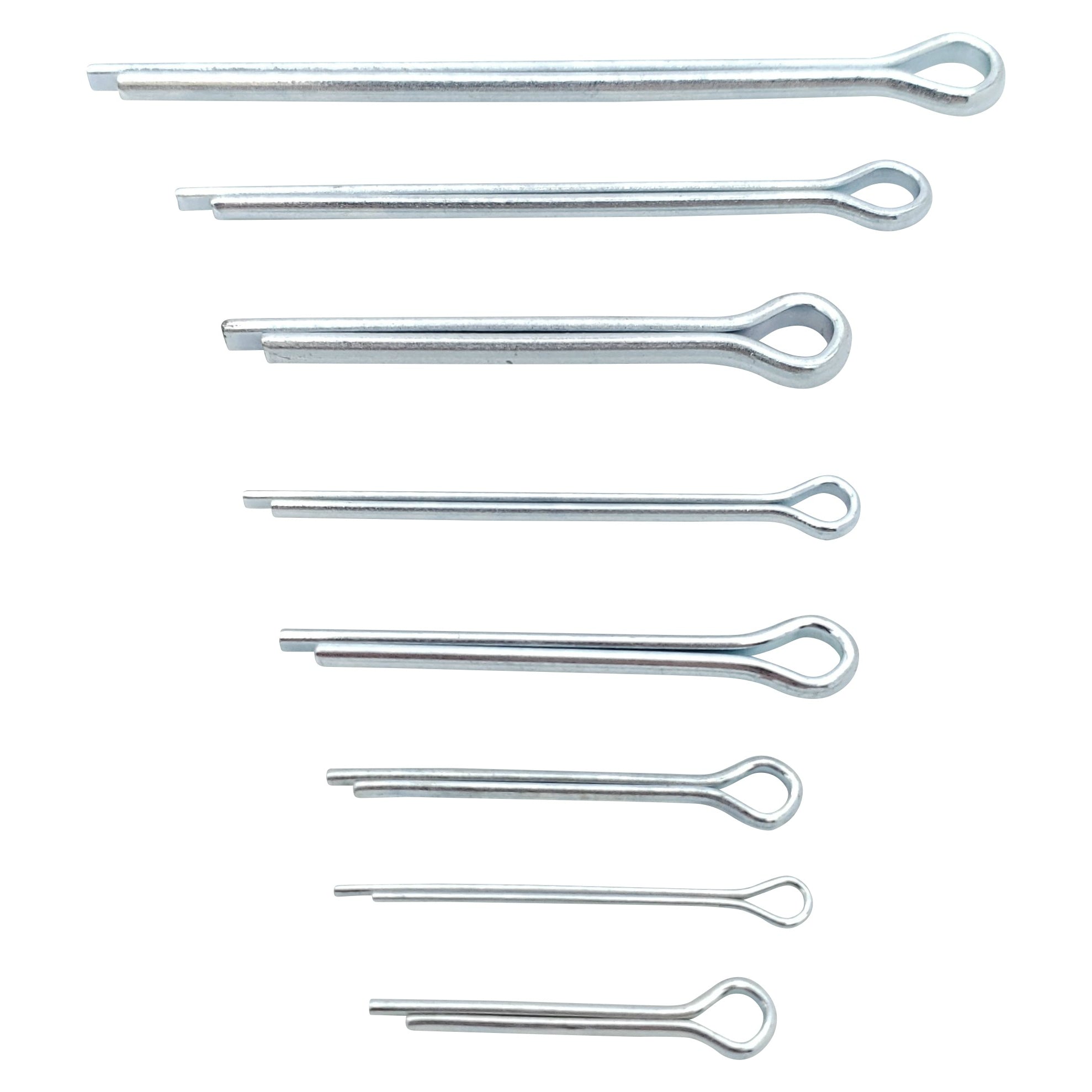 Zinkplattiert Cotter Pin Sortiment - 8 Gr??en, 700 Stk. (BCP412)