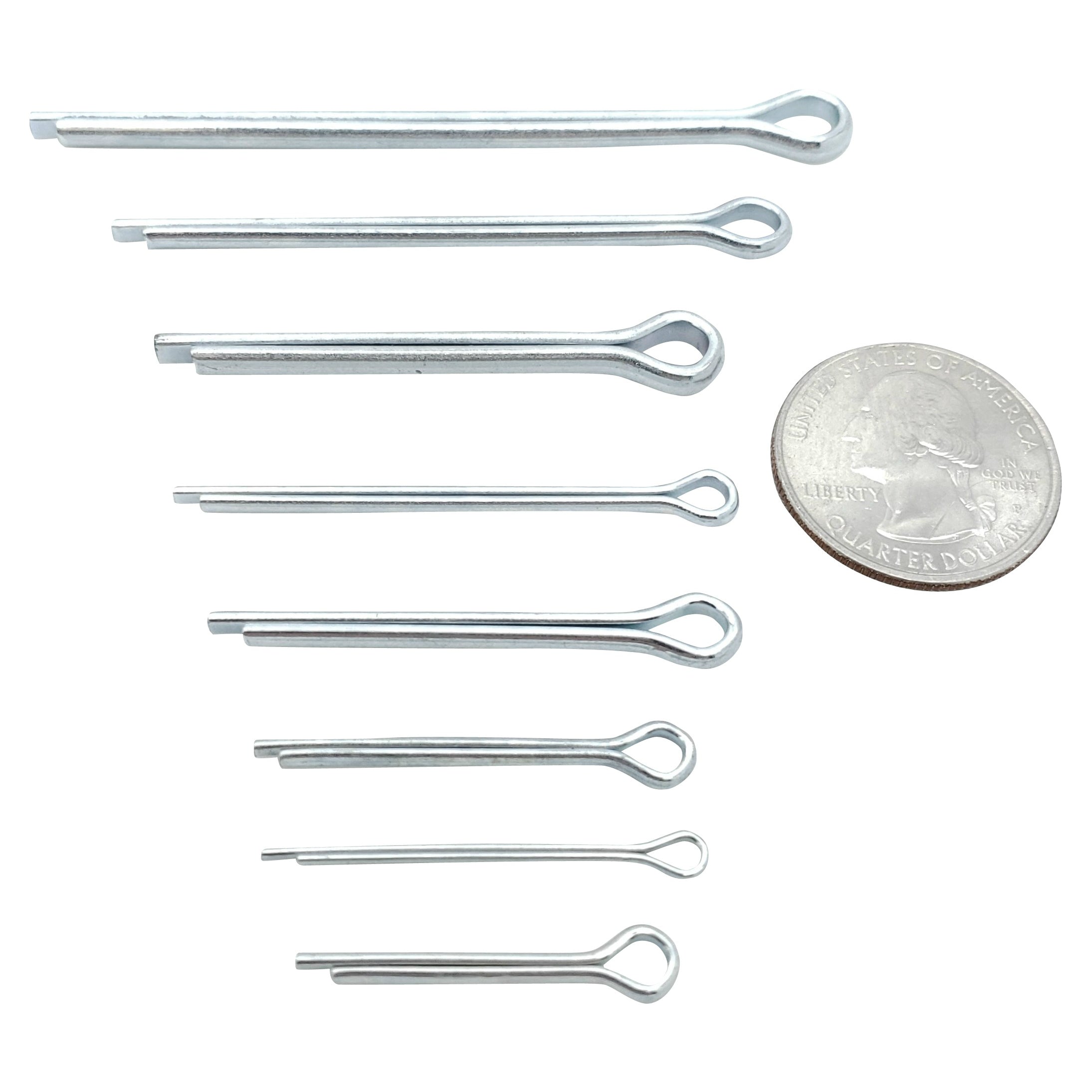 Zinkplattiert Cotter Pin Sortiment - 8 Gr??en, 700 Stk. (BCP412)