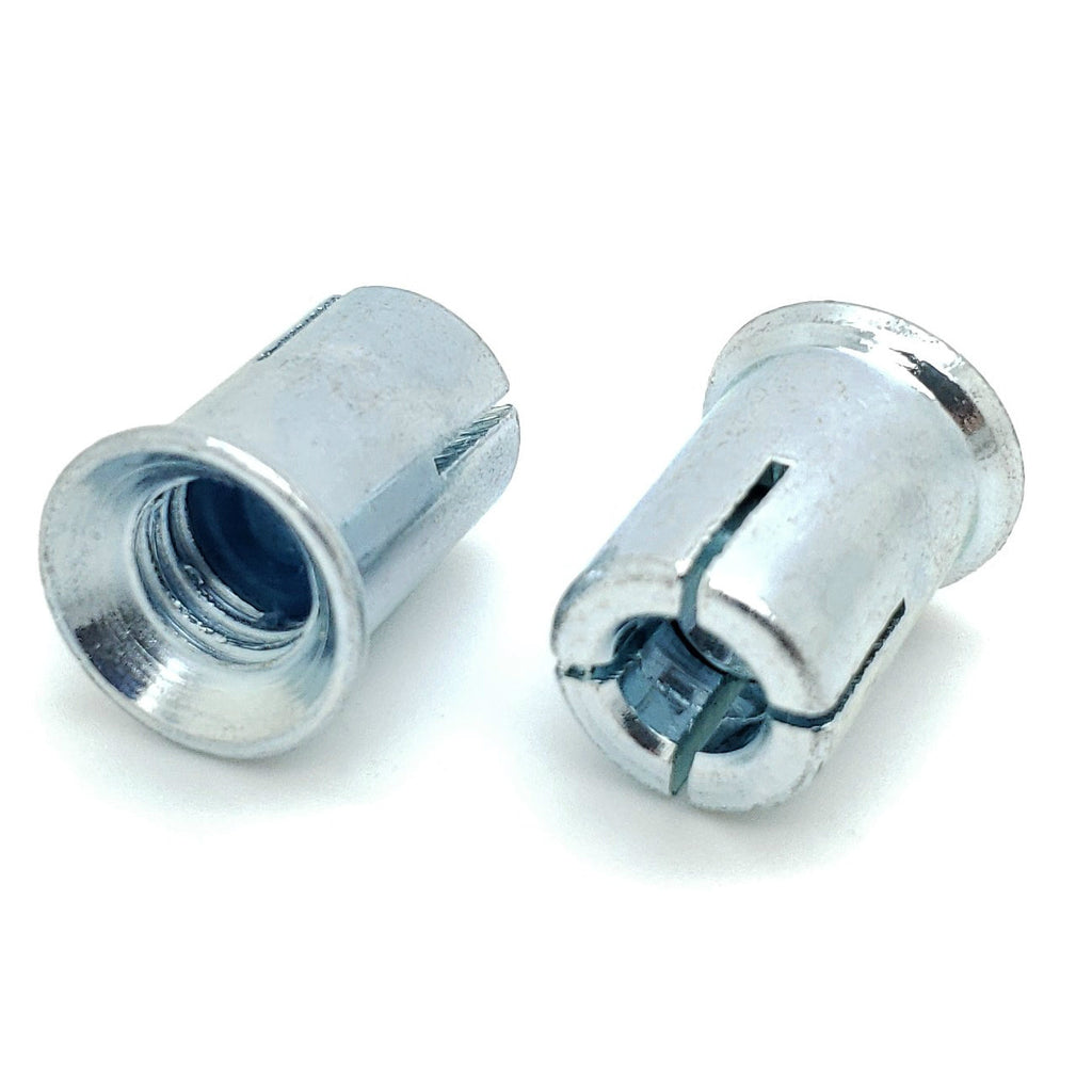 3/8' Zoll Zinkplattiert Kohlenstoffstahl Kurzer Mini-Drop In Anker, 10 Stk. (BCP1004)