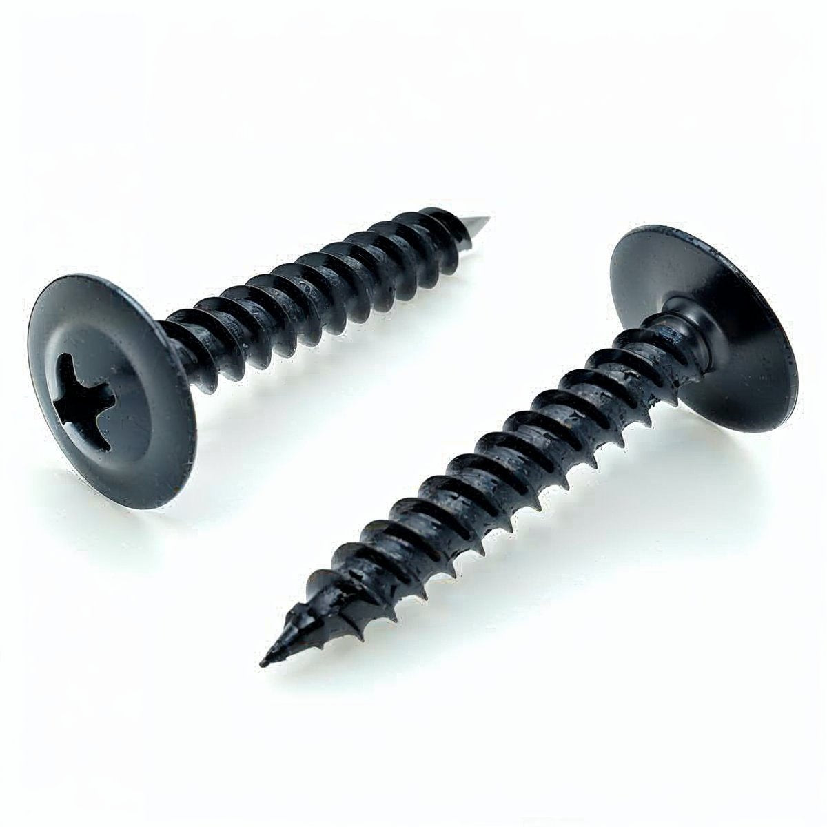 #8 x 1' Black Phillips Modified Truss Head Wood Screws, 100 Stk. (BCP1079)