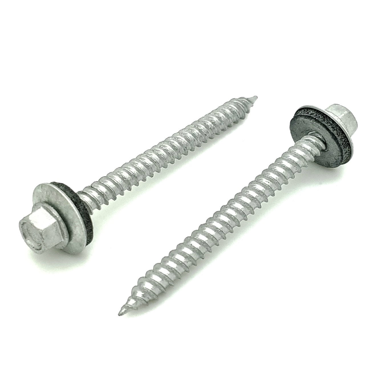 #9 x 2' Galvanisierte Hexkopf-Dachschrauben mit gebundener EPDM-Unterlegscheibe, 100 Stk. (BCP1083)