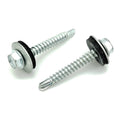 #8 x 1-1/4' Zink Hex Kopf Dachschrauben w / Bonded EPDM Unterlegscheibe, 100 Stk. (BCP1086)