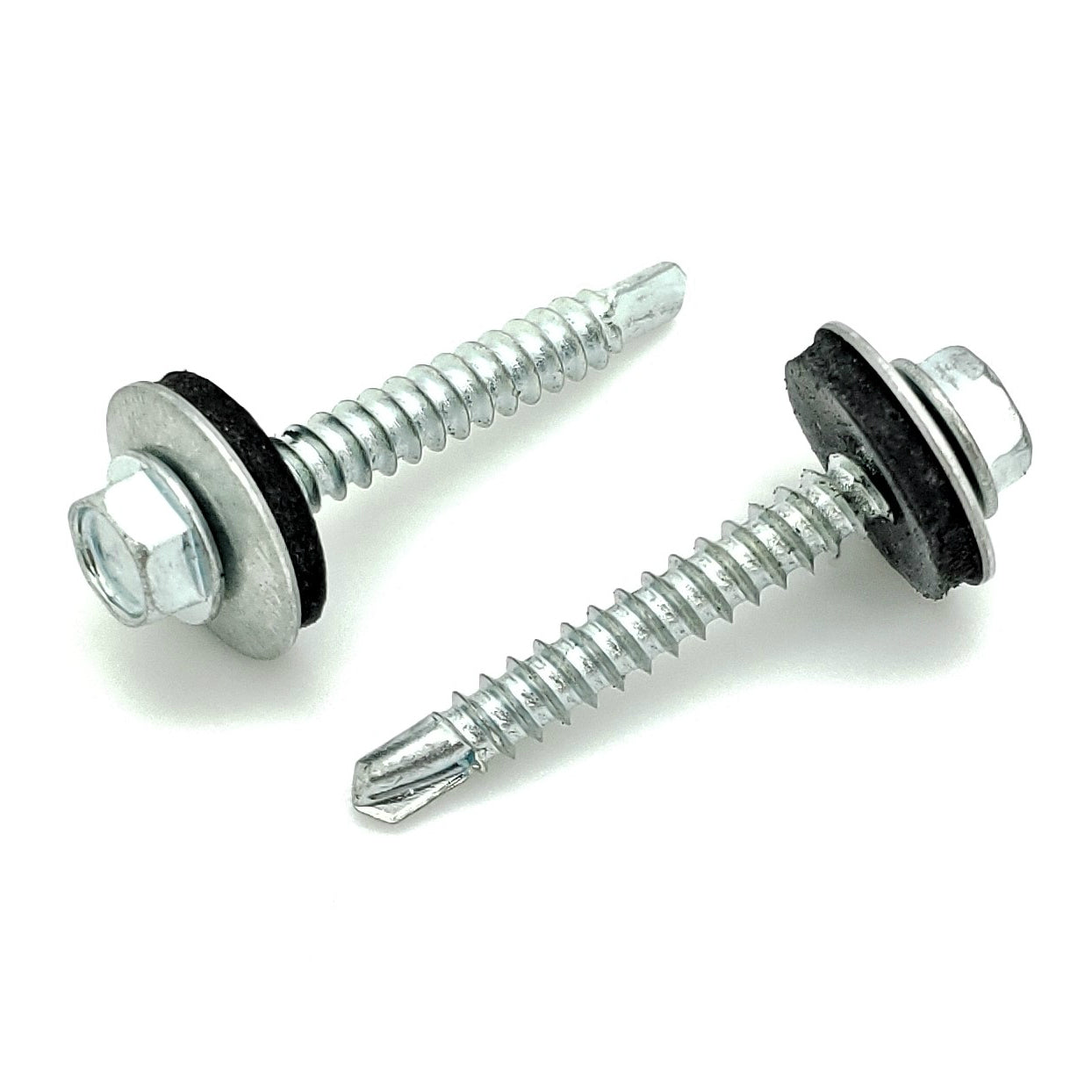 #8 x 1-1/4' Zink Hex Kopf Dachschrauben w / Bonded EPDM Unterlegscheibe, 100 Stk. (BCP1086)