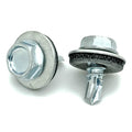 #10 x 1/2' Zink Hex Kopf Dachschrauben w / Bonded EPDM Unterlegscheibe, 100 Stk. (BCP1088)