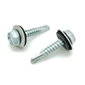 #10 x 1' Zink Hex Kopf Dachschrauben w / Bonded EPDM Unterlegscheibe, 100 Stk. (BCP1090)