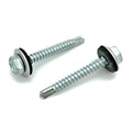 #10 x 1-1/2' Zink Hex Kopf Dachschrauben w / Bonded EPDM Unterlegscheibe, 100 Stk. (BCP1092)