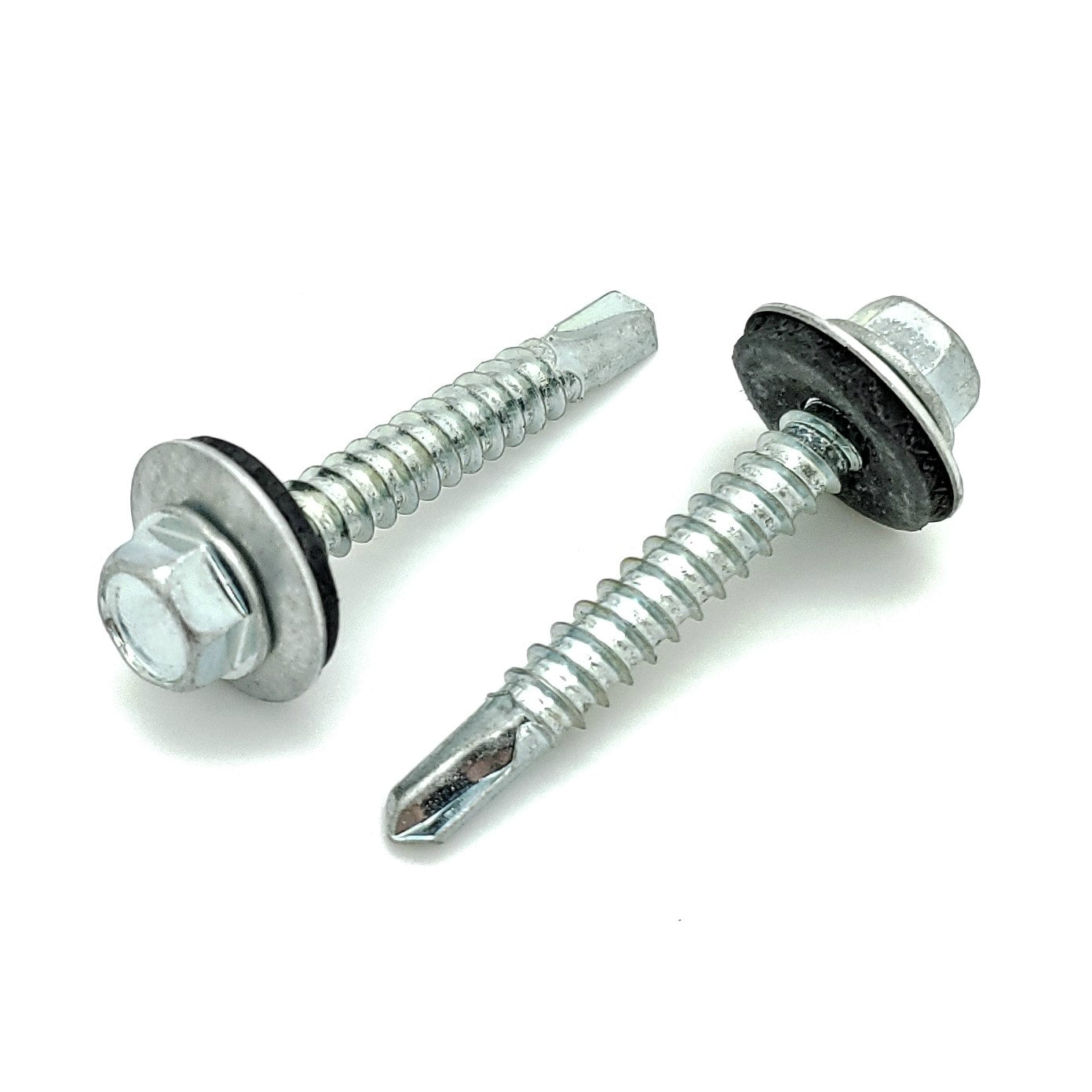 #12 x 1-1/2' Zink Hex Kopf Dachschrauben w / Bonded EPDM Unterlegscheibe, 100 Stk. (BCP1097)