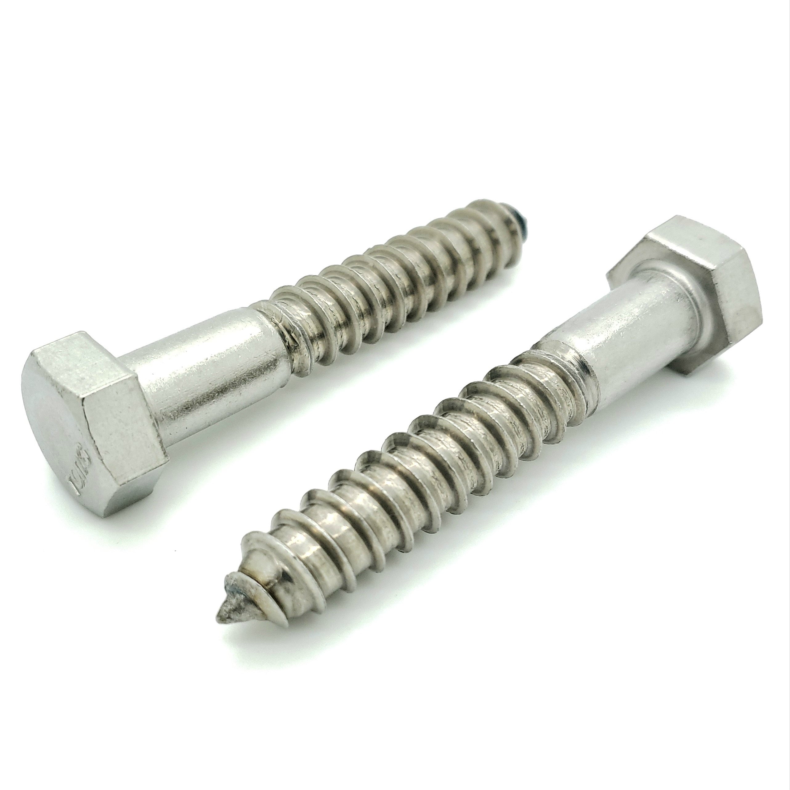 1/2' x 3' 304 Edelstahl Hex Lag Bolt Schrauben, 10 Stk. (BCP1141)