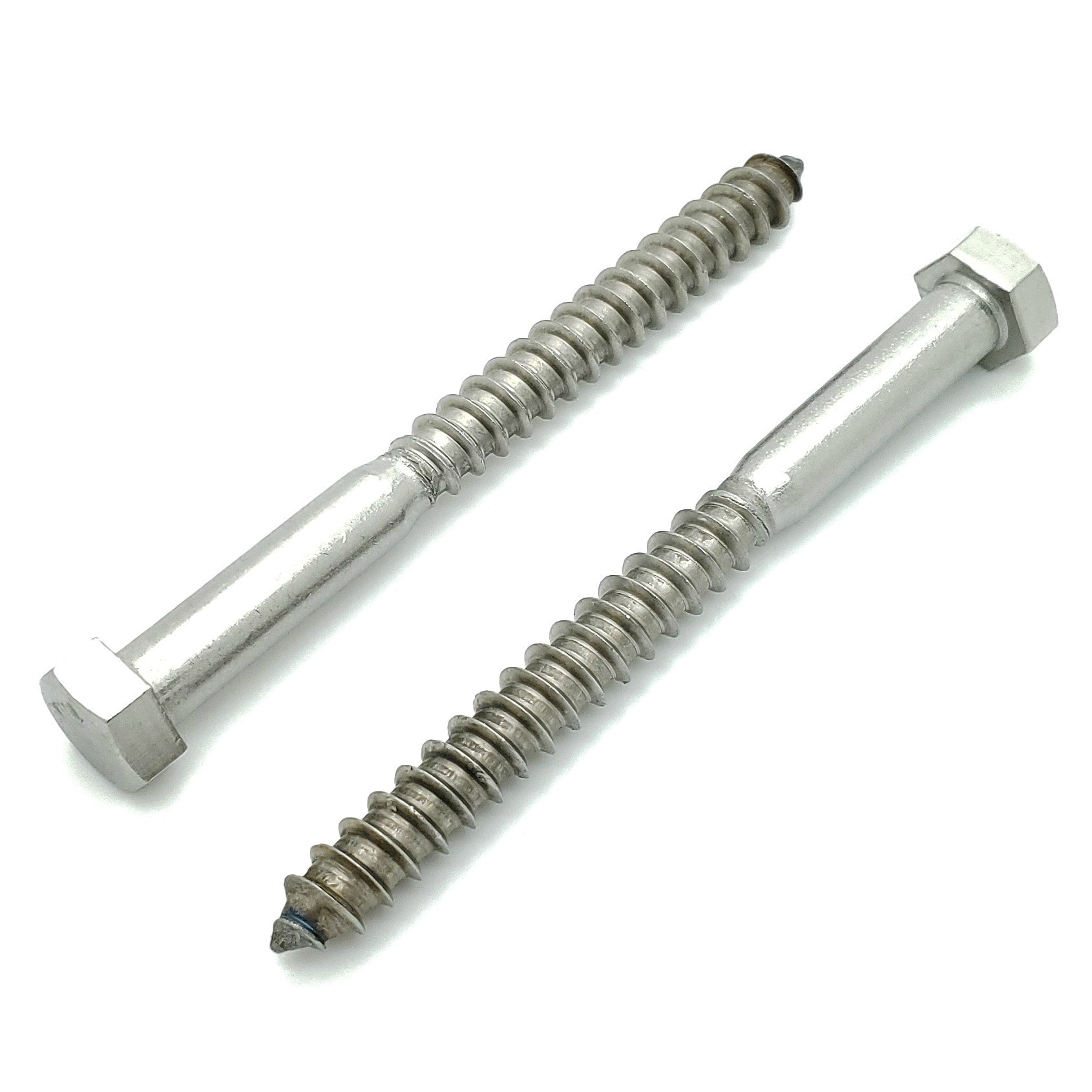 3/8' x 4' 304 Edelstahl Hex Lag Bolt Schrauben, 50 Stk. (BCP1181)