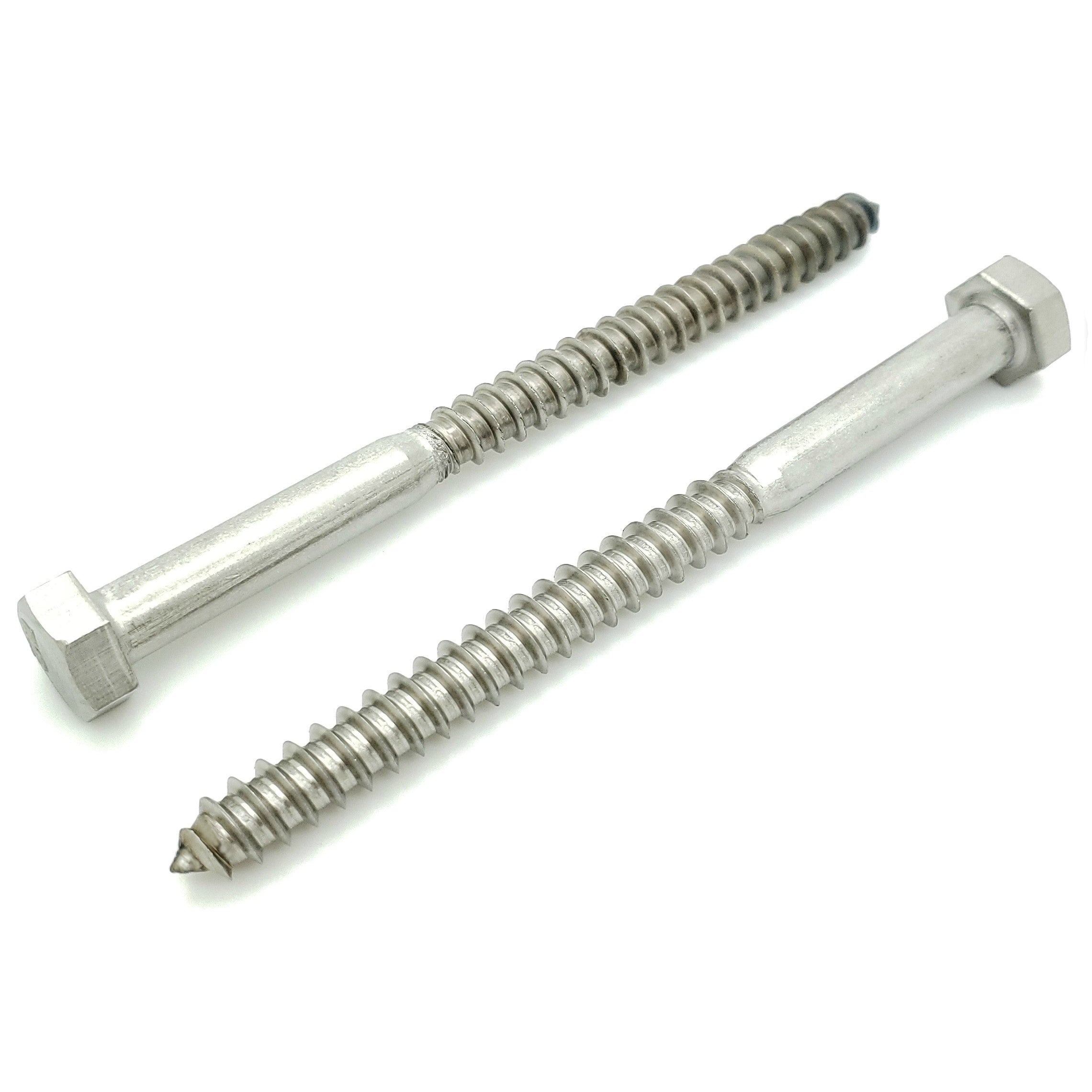 5/16' x 4' 304 Edelstahl Hex Lag Bolt Schrauben, 10 Stk. (BCP1155)