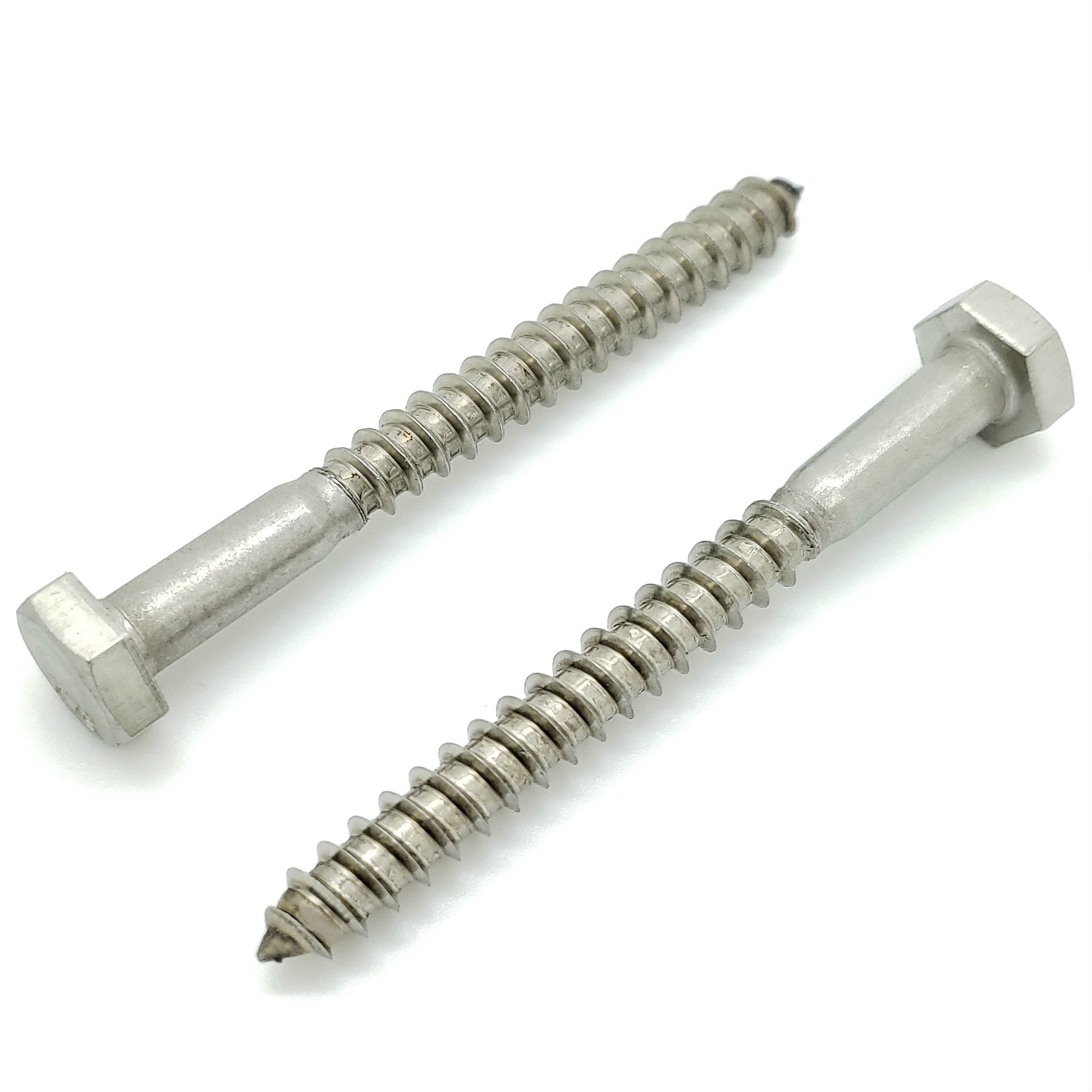 1/4' x 2-1/2' 304 Edelstahl Hex Lag Bolt Schrauben, 20 Stk. (BCP1168)