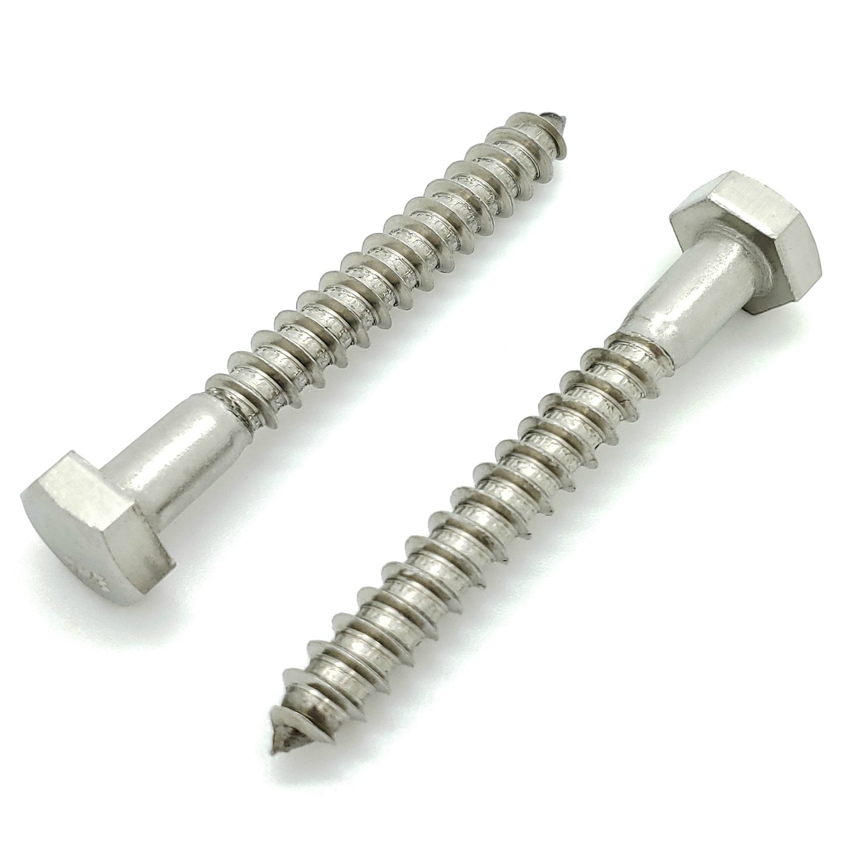 1/4' x 2' 304 Edelstahl Hex Lag Bolt Schrauben, 25 Stk. (BCP1169)