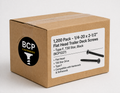 1.400 Pack (BULK) - 1/4-20 x 2-1/2" Flat Head Trailer Deck Schrauben - Typ F, T30 Star, Black (BCP1227)