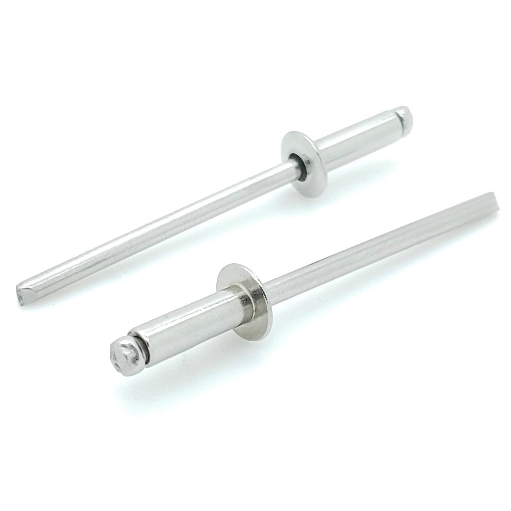 Aluminium Blind Riets (#4-1) 1/8' Durchmesser x 1/16' Griff, 100 Stk. (BCP169)