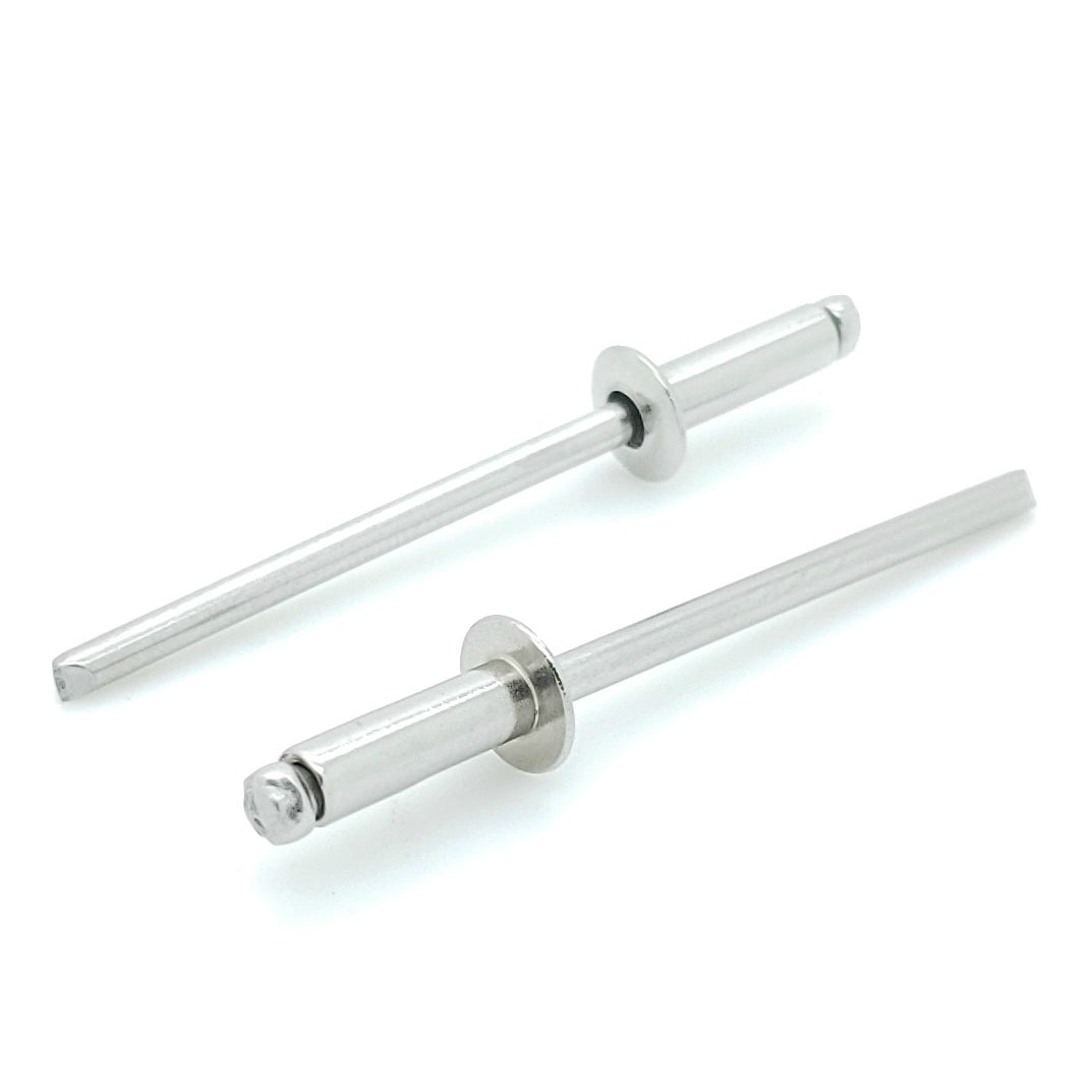 304 Blindniete aus Edelstahl (#4-4) 1/8' Durchmesser x 1/4' Griff, 100 Stk. (BCP164)