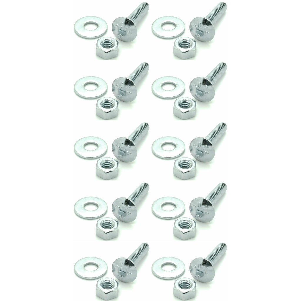 1/4-20 x 1-1/4' Lange Trageschrauben Set w / Nuts & Washers, 10 Stk. (BCP279)