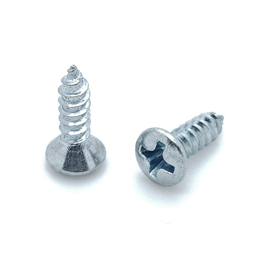 #6 x 1/2' Oval Head Zink beschichtet Phillips Head Wood Screws, 300 Stk. (BCP360)