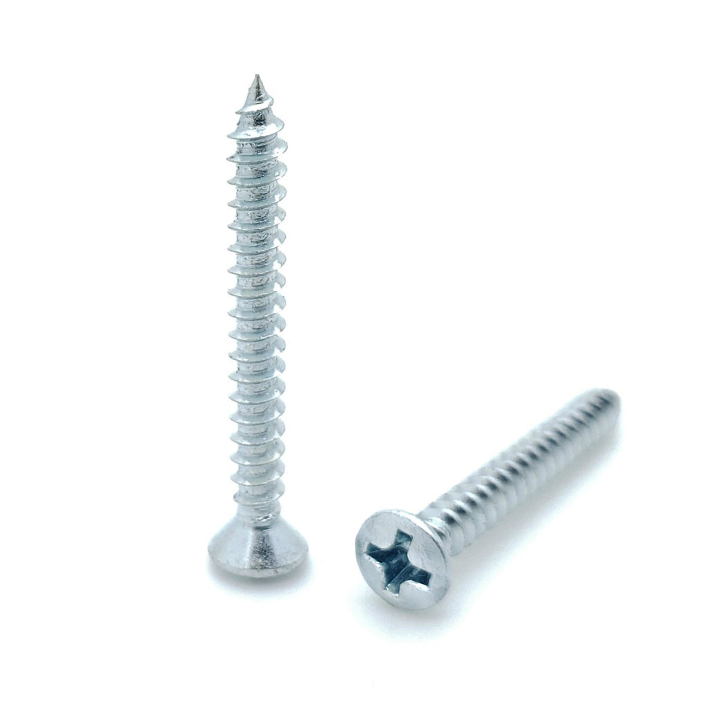 #6 x 1-1/4' Oval Head Zink beschichtet Phillips Head Wood Screws, 300 Stk. (BCP368)