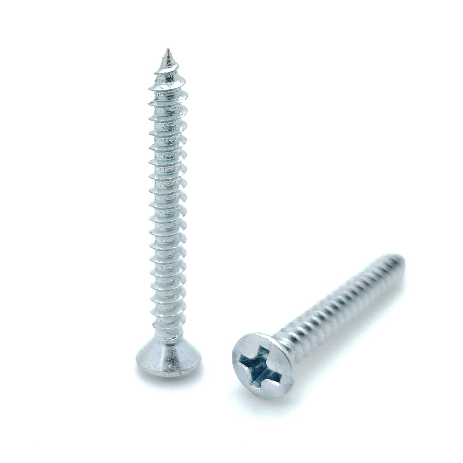#6 x 1-1/4' Oval Head Zink beschichtet Phillips Head Wood Screws, 300 Stk. (BCP368)