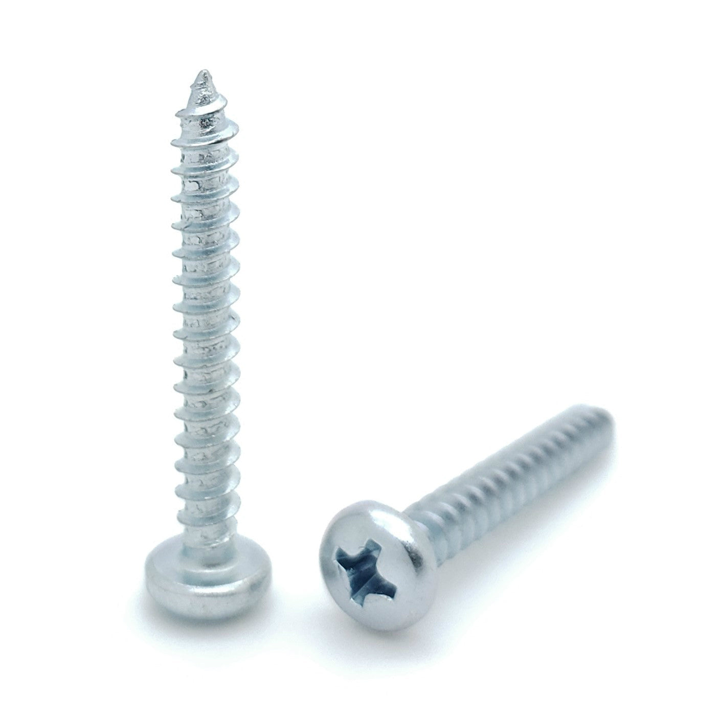 #8 x 1-1/4' Zink Phillips Pan Head Wood Screws, 300 Stk. (BCP381)
