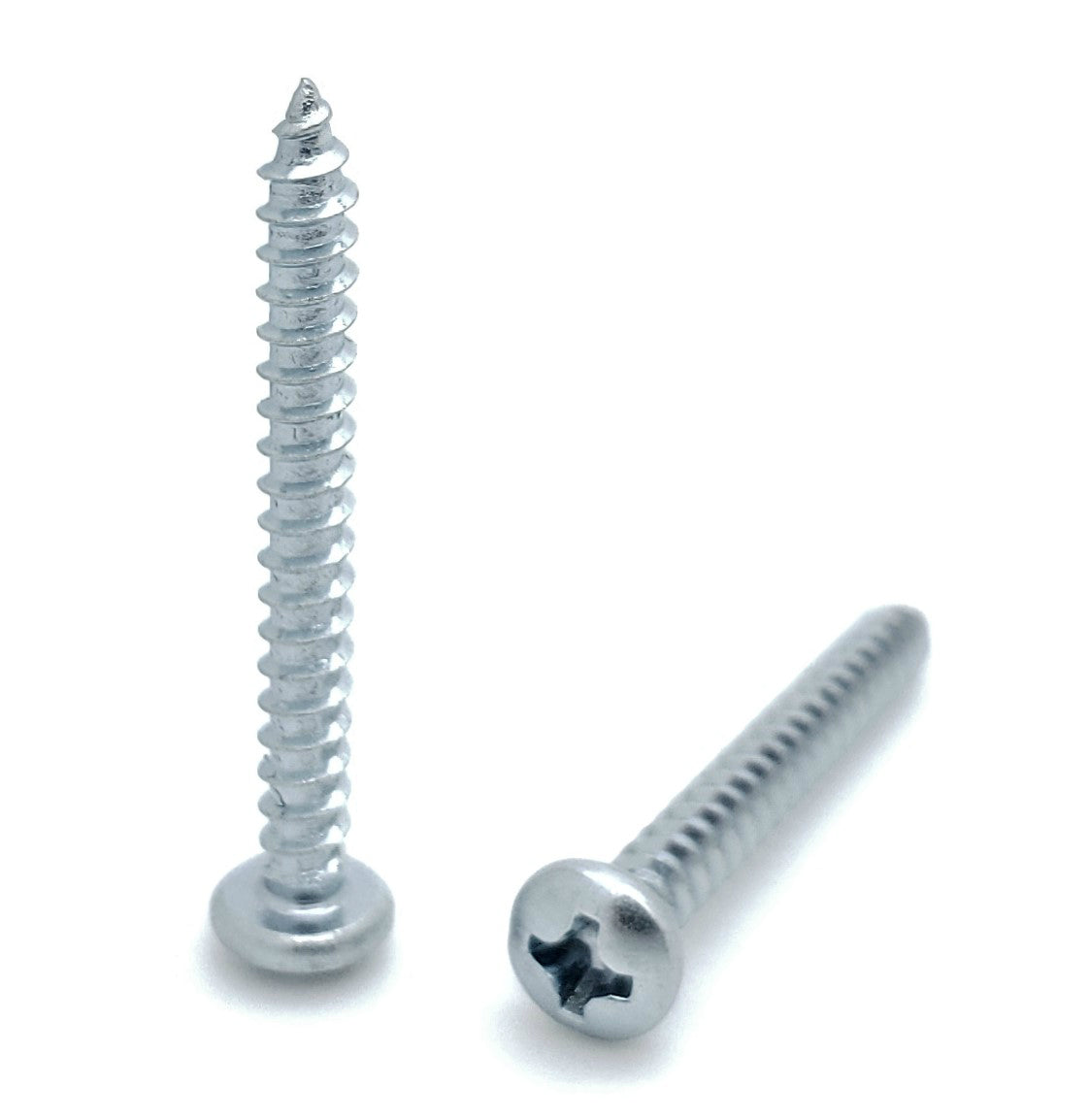 #6 x 1-1/4' Zink Phillips Pan Head Wood Screws, 1000 Stk. (BCP399)