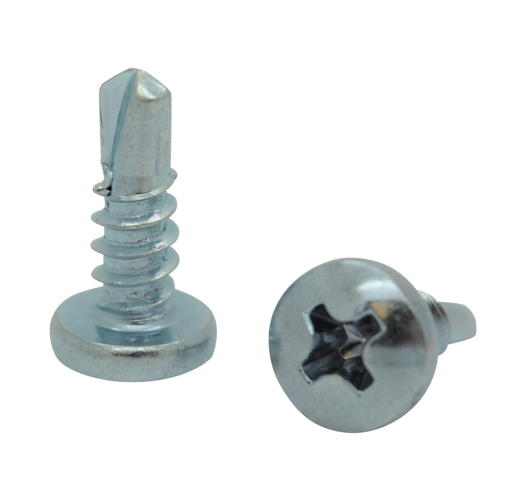 #8 x 1/2' Zink Pan Head Phillips TEK Selbstbohrende Blechschrauben, 500 Stk. (BCP119)