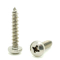 #6 x 5/8' 304 Stainless Steel Phillips Pan Head Wood Screws, 100 Stk. (BCP601)