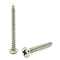 #6 x 1-1/4' 304 Stainless Steel Phillips Pan Head Wood Screws, 300 Stk. (BCP804)
