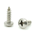#8 x 1/2' 304 Stainless Steel Phillips Pan Head Wood Screws, 300 Stk. (BCP785)