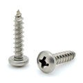 #8 x 3/4' 304 Stainless Steel Phillips Pan Head Wood Screws, 100 Stk. (BCP608)
