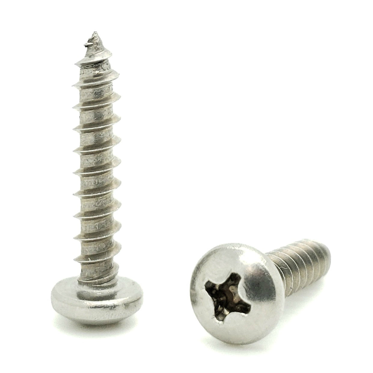 #10 x 1' 304 Stainless Steel Phillips Pan Head Wood Screws, 100 Stk. (BCP851)