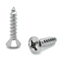 300 Stk. #6 x 5/8' Oval Head 304 Stainless Phillips Head Wood Screws (BCP721)
