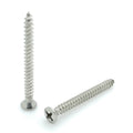 #6 x 1-1/2' Oval Head 304 Stainless Phillips Head Wood Screws, 100 Stk. (BCP695)
