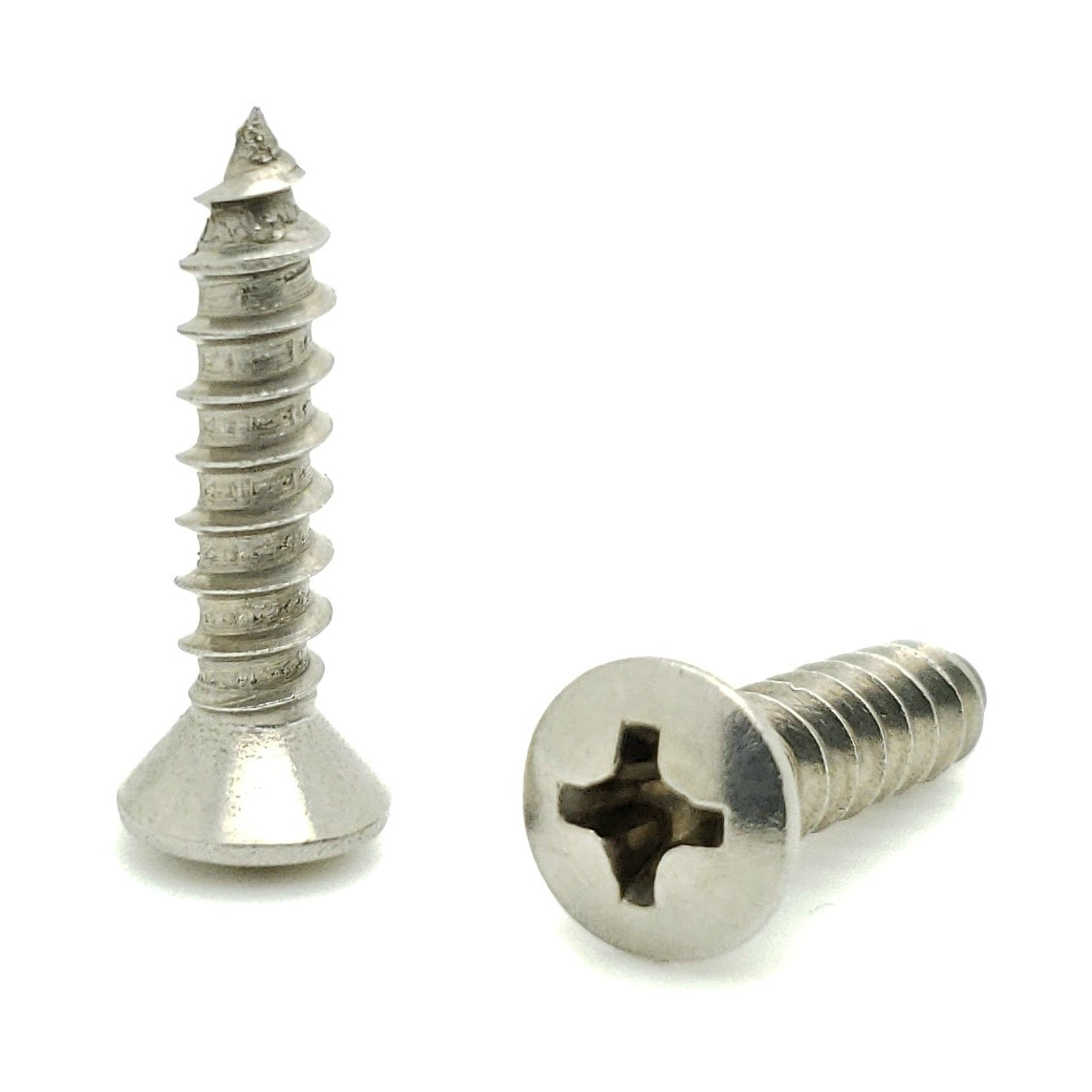 #8 x 5/8' Oval Head 304 Stainless Phillips Head Wood Screws, 100 Stk. (BCP625)