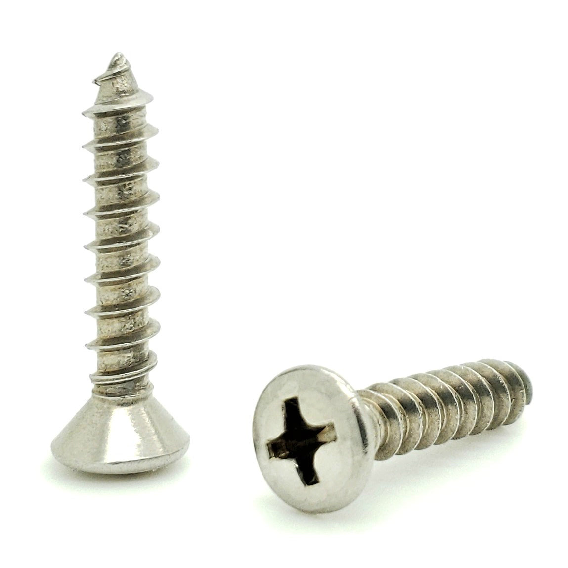 #10 x 1' Oval Head 304 Stainless Phillips Head Wood Screws, 50 Stk. (BCP633)