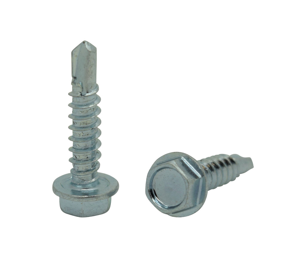 #8 x 3/4' Zink-Hex-Waschkopf TEK Selbstbohrblechschrauben, 300 Stk. (BCP125)