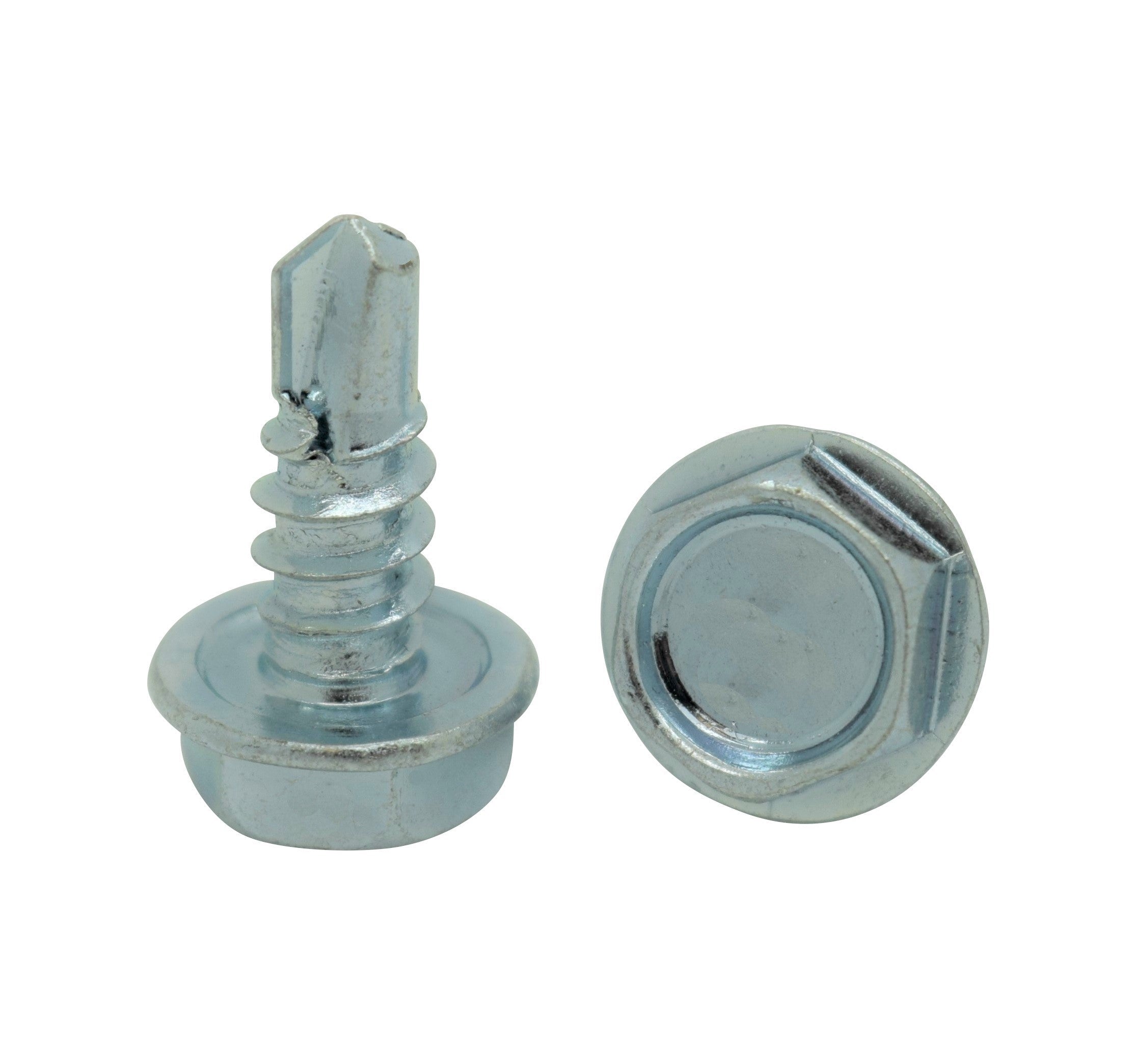 #10 x 1/2' Zink Hex Waschkopf TEK Selbstbohrblechschrauben, 300 Stk. (BCP128)