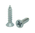 #4 x 1/2' Flat Head Zink beschichtet Phillips Head Wood Screws, 100 Stk. (BCP76)