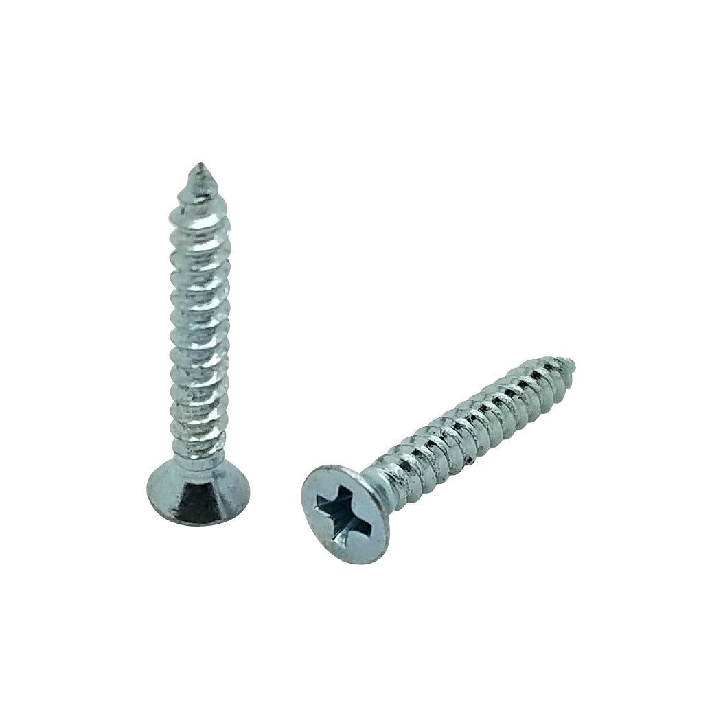 #4 x 3/4' Flat Head Zink beschichtet Phillips Head Wood Screws, 100 Stk. (BCP78)