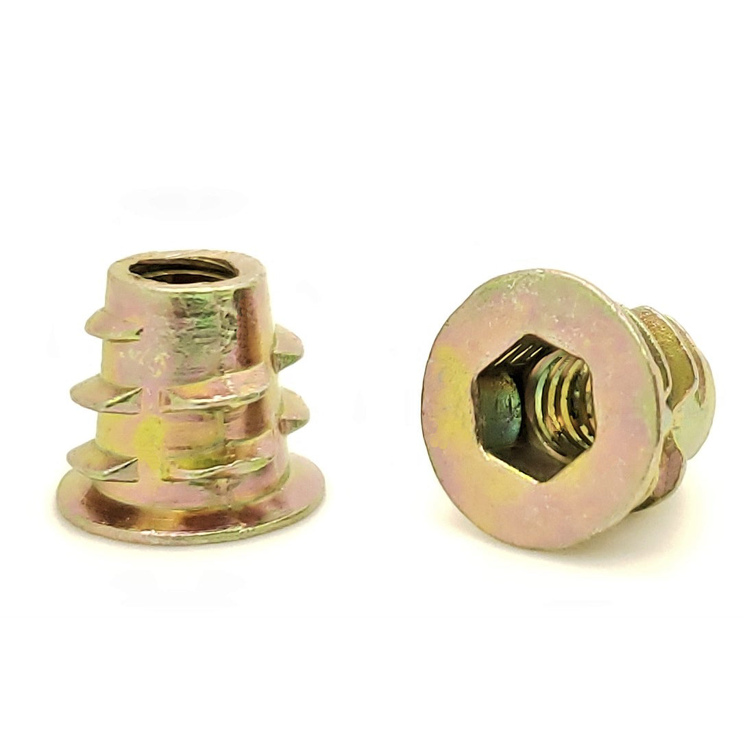 #10-24 Zink Hex Flansche Einlegegeschirr f¨¹r Holz | .394 'L?nge, 30 Stk. (BCP880)