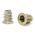 1/4'-20 Zink-Hex-B?rdelgewinde-Eins?tze f¨¹r Holz | .512' L?nge, 100 Stk. (BCP894)