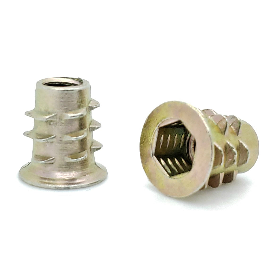 1/4'-20 Zink-Hex-B?rdelgewinde-Eins?tze f¨¹r Holz | .512' L?nge, 100 Stk. (BCP894)