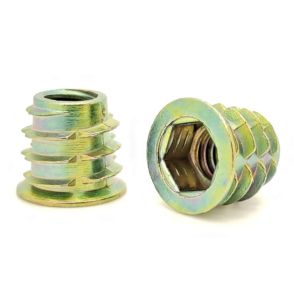5/16'-18 Zink-Hex-B?rdel-Eins?tze f¨¹r Holz | .512' L?nge, 25 Stk. (BCP883)
