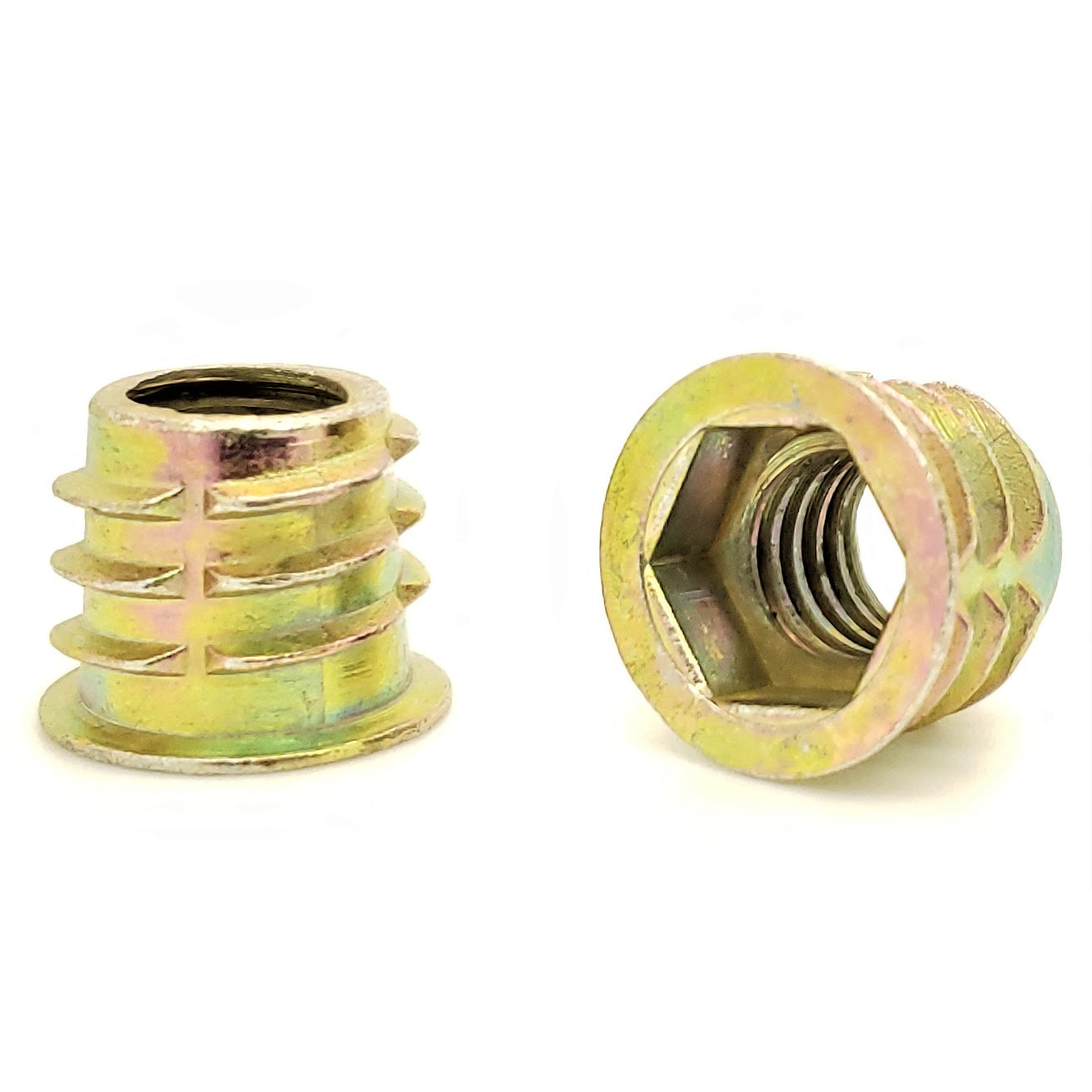 3/8'-16 Zink-Hex-B?rdelgewinde-Eins?tze f¨¹r Holz | .512' L?nge, 40 Stk. (BCP902)