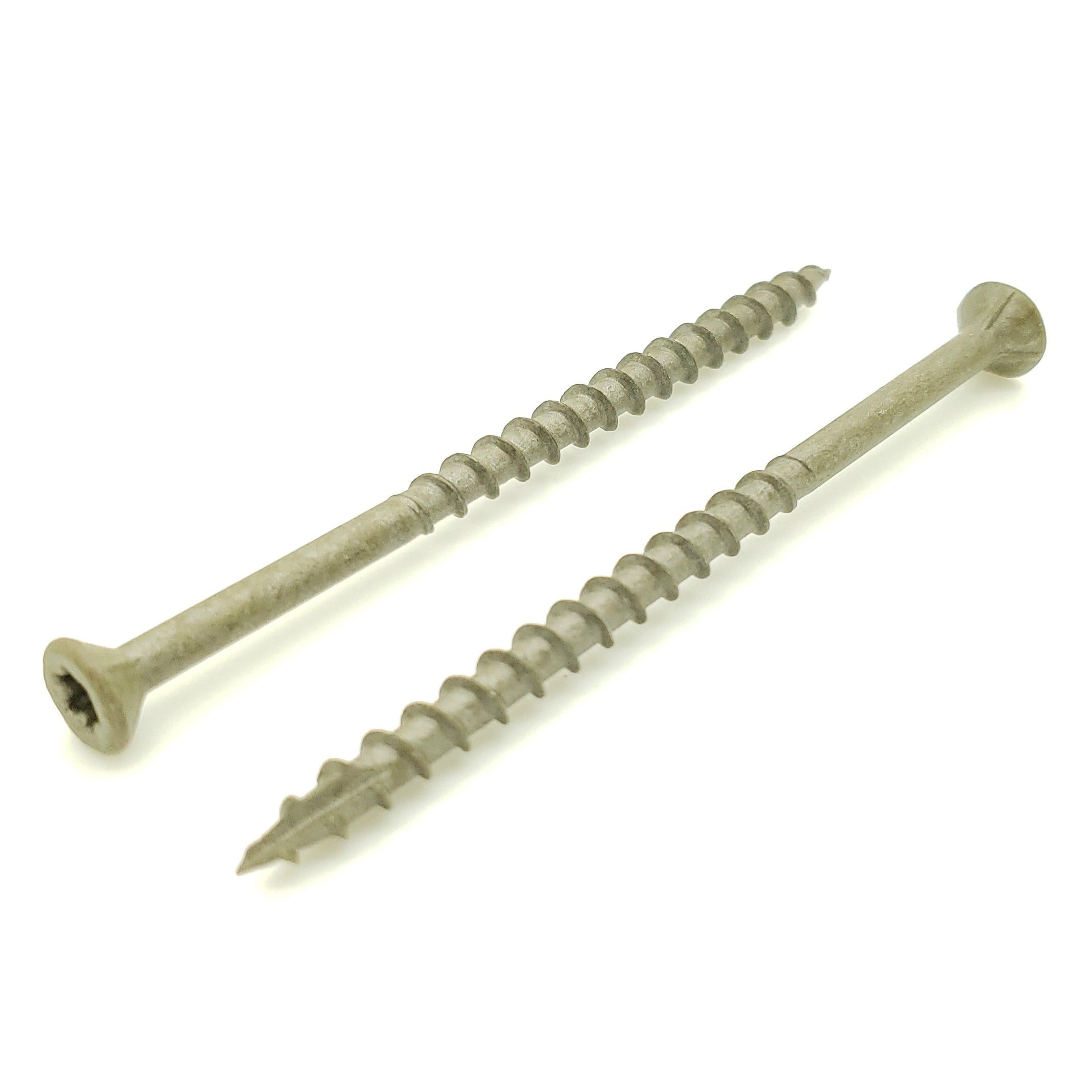#9 x 3' Zoll Dark Tan Fence & Deck Schrauben | Torx Star Drive | Bit inklusive, 100 Stk. (BCP927)