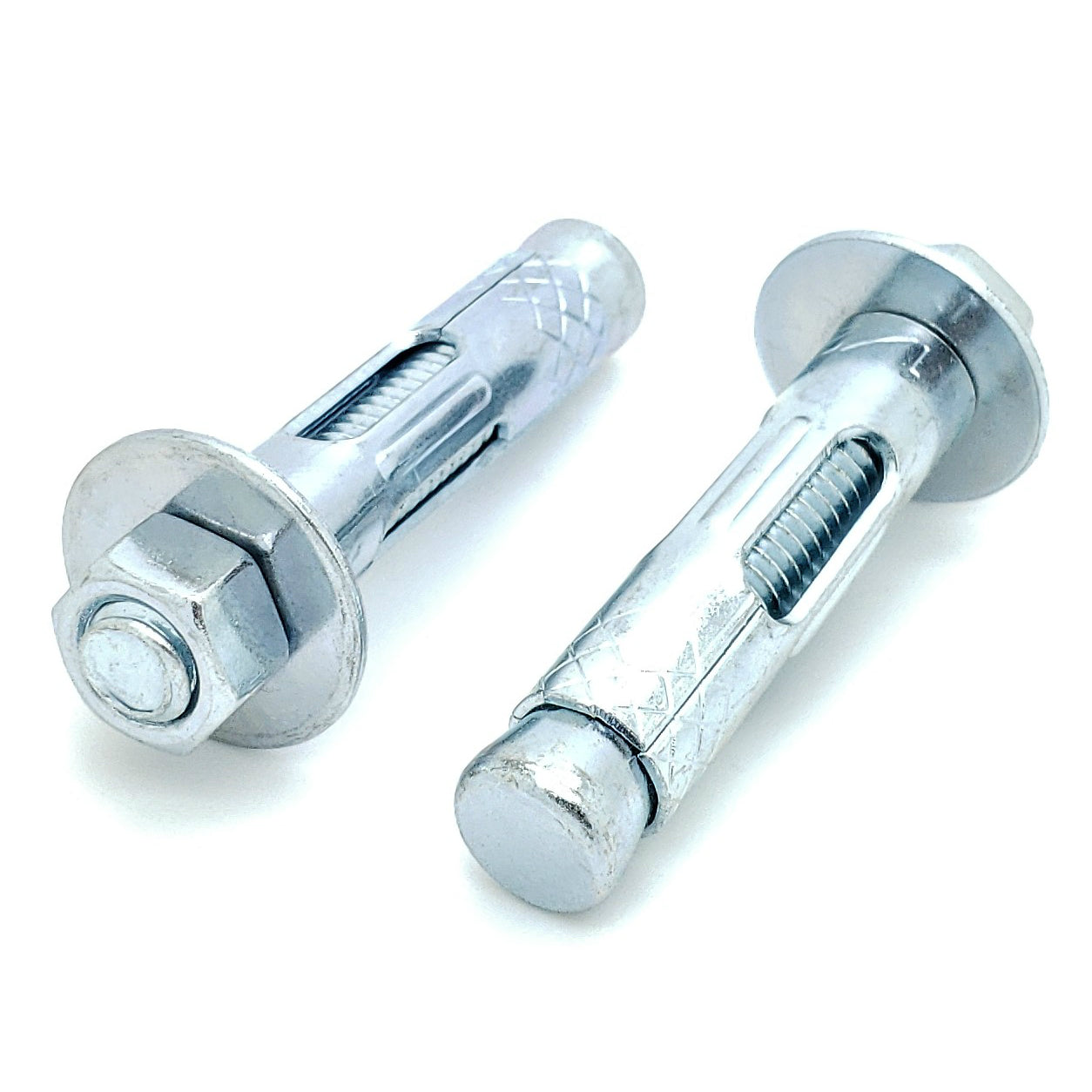 1/2' x 2-1/4' Zinkplattierte Hex Nut Sleeve Ankerbolzen, 4 Stk. (BCP988)