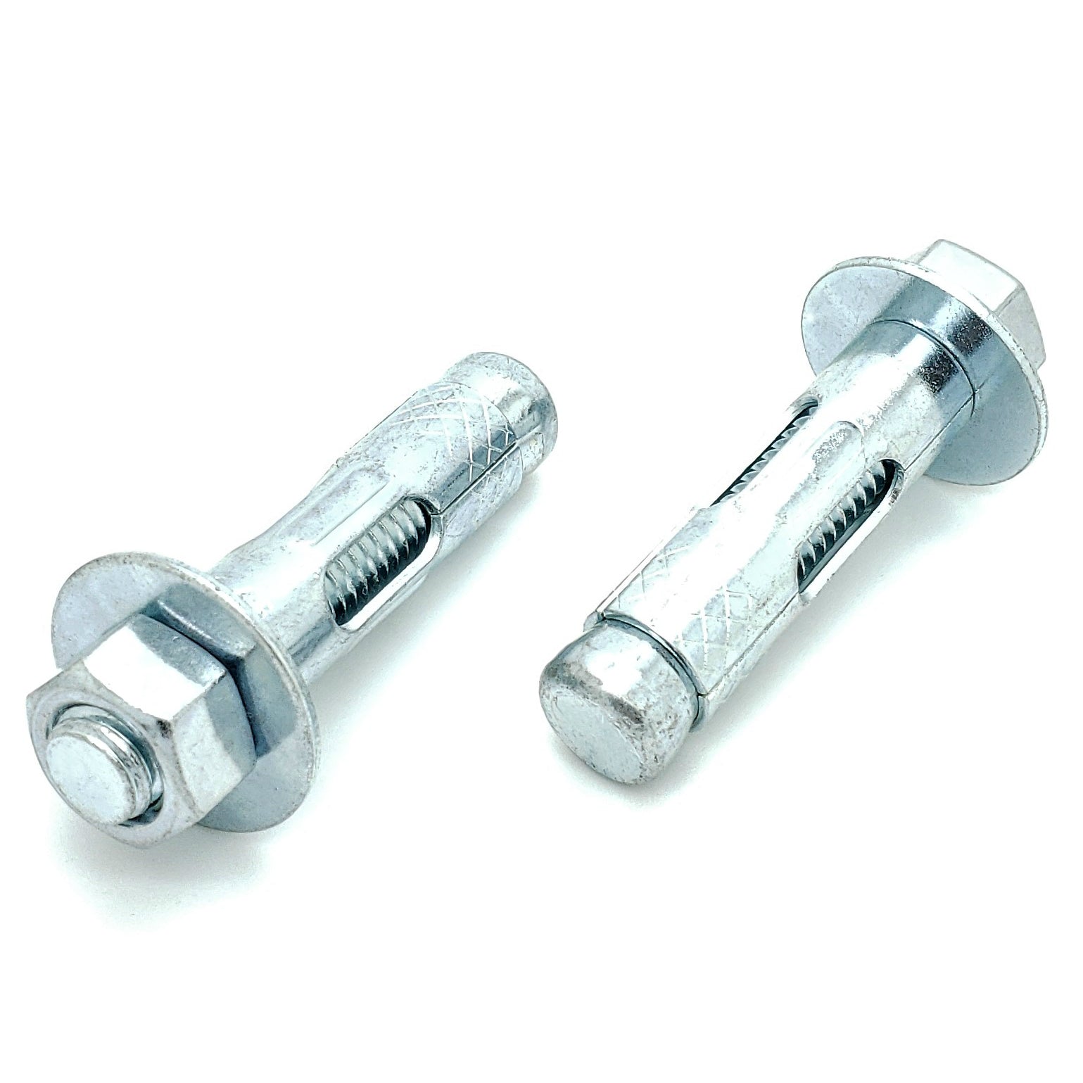 5/8' x 2-1/4' Zinkplattierte Hex Nut Sleeve Ankerbolzen, 4 Stk. (BCP992)